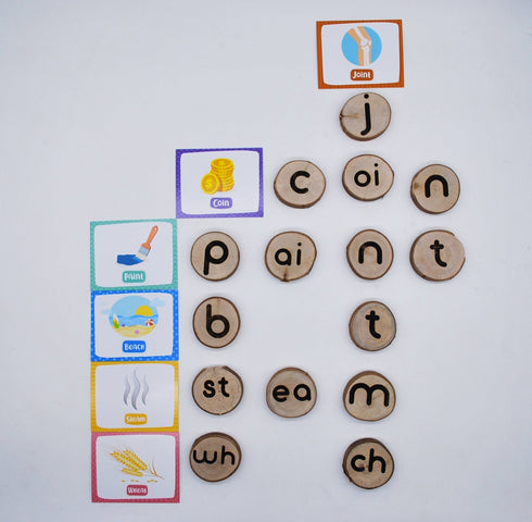 QTOYS - Wooden Phonogram Learning Kit 1